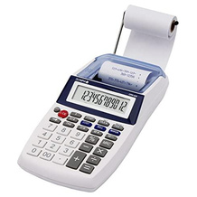 Tischrechner mit Papierrolle