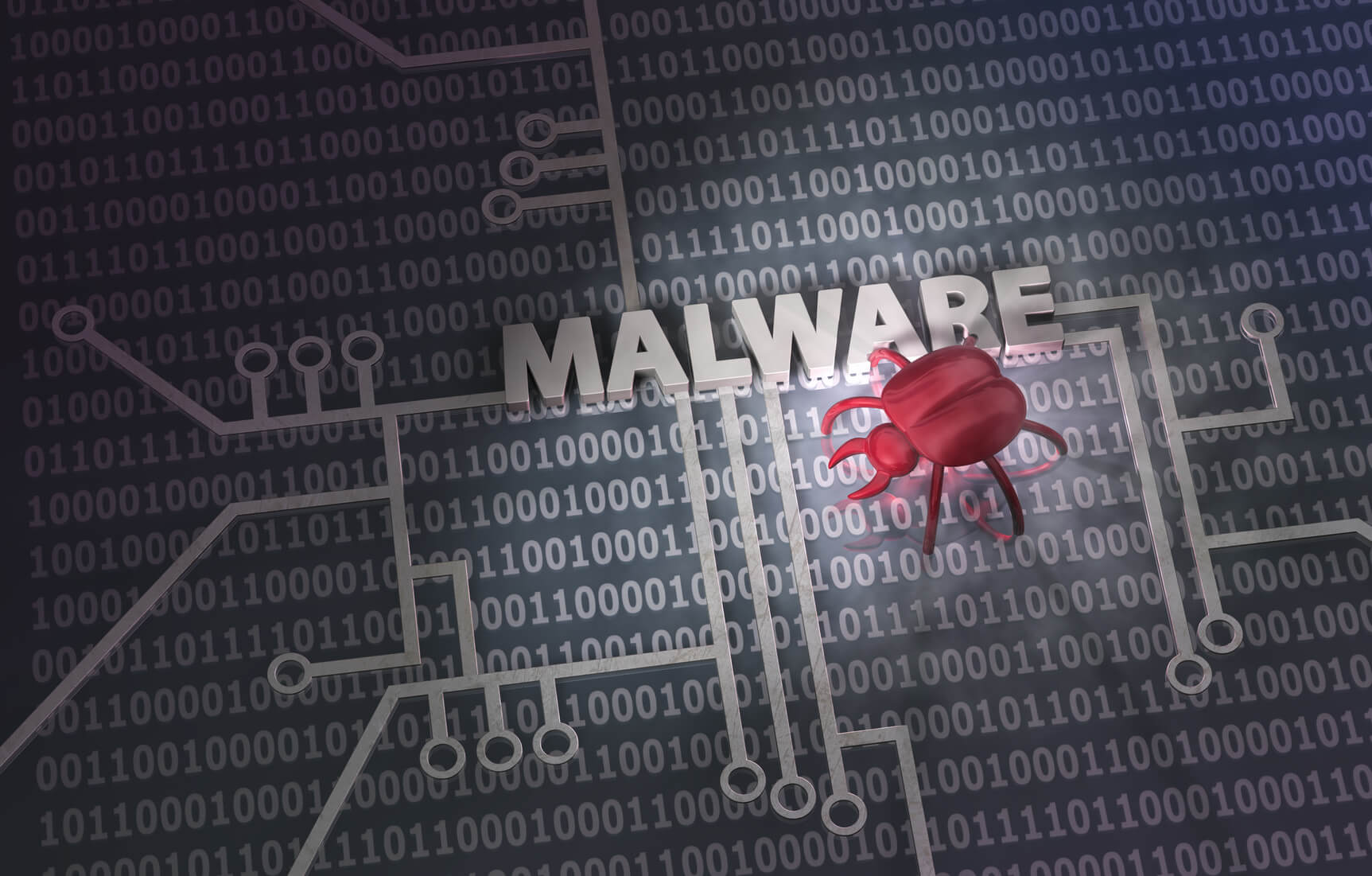 Virenscanner Malware Schriftzug