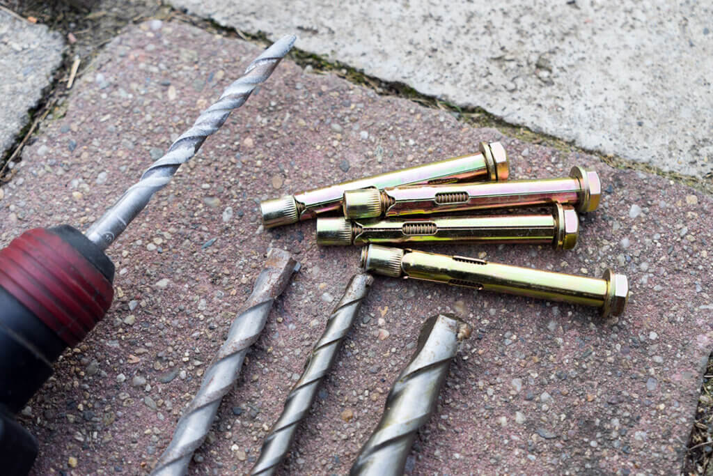 Bohrhammer Bohrer und Schrauben