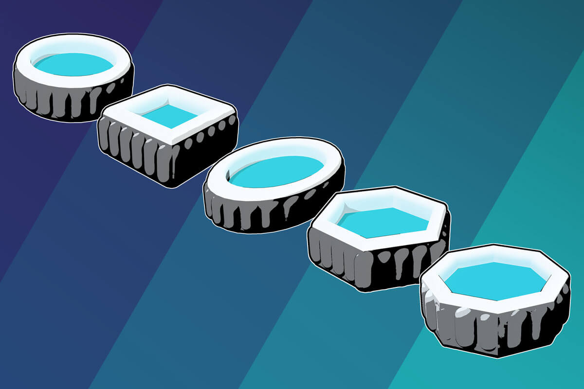 aufblasbare Whirlpools Formen