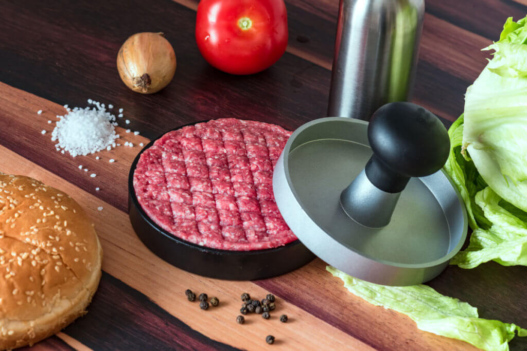 Manuelle Burgerpresse