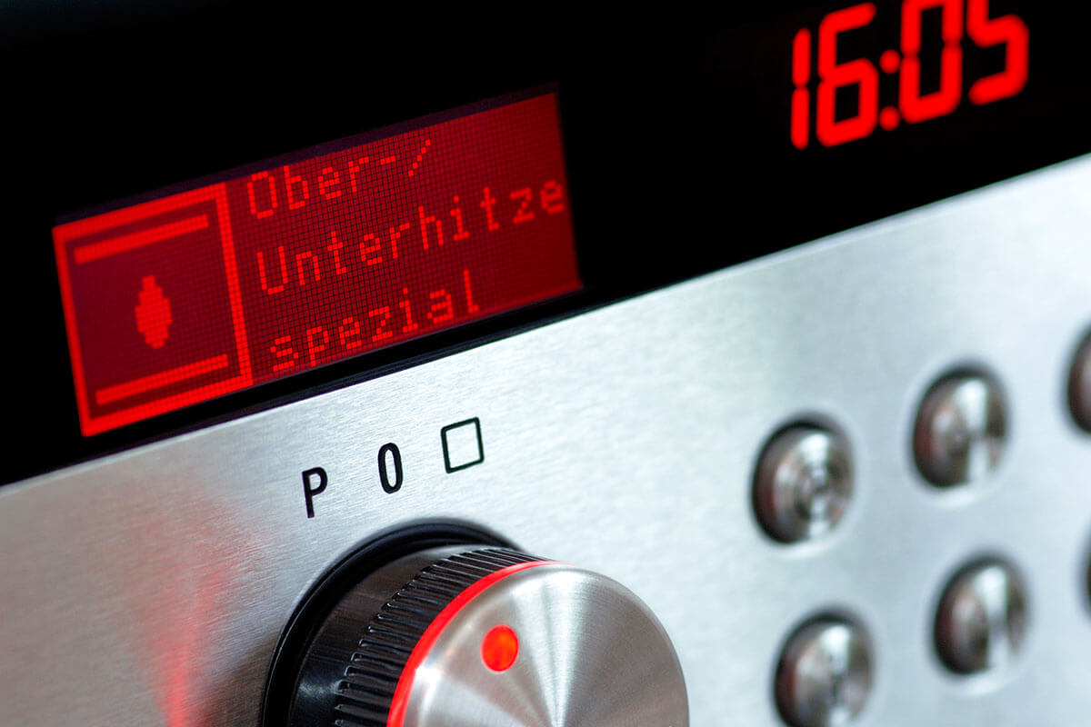 Ofen Display und Einstellrad