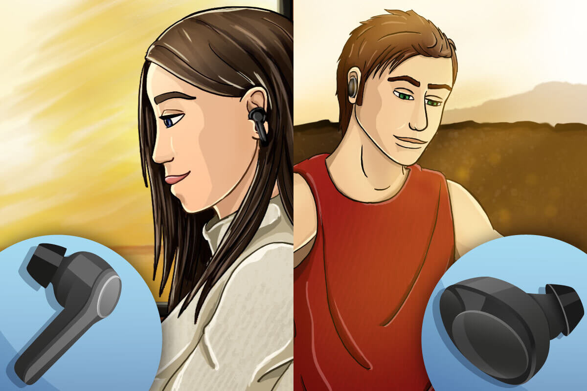 In-Ear-Bluetooth-Kopfhörer und Earbuds