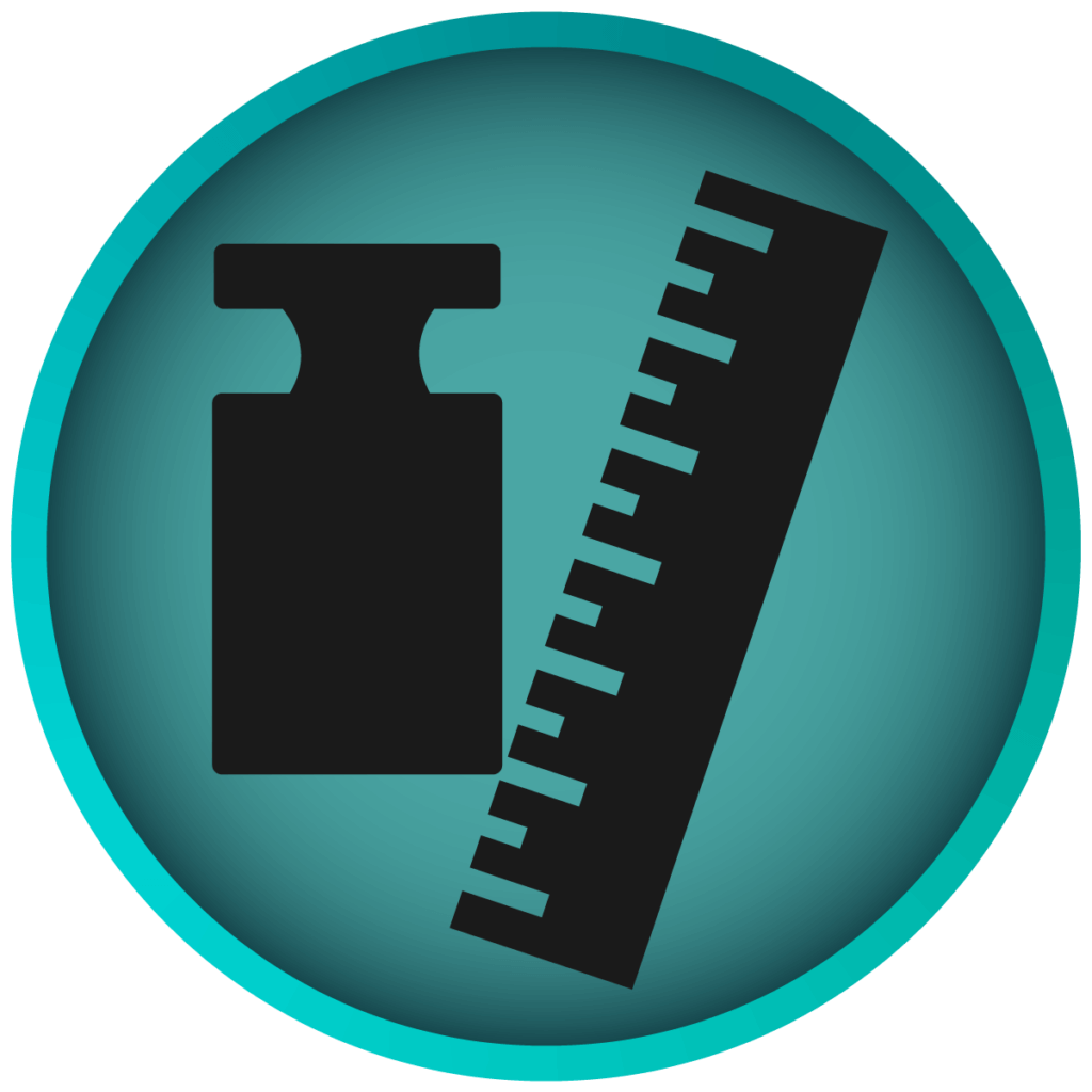 Icon zu Groesse und Gewicht