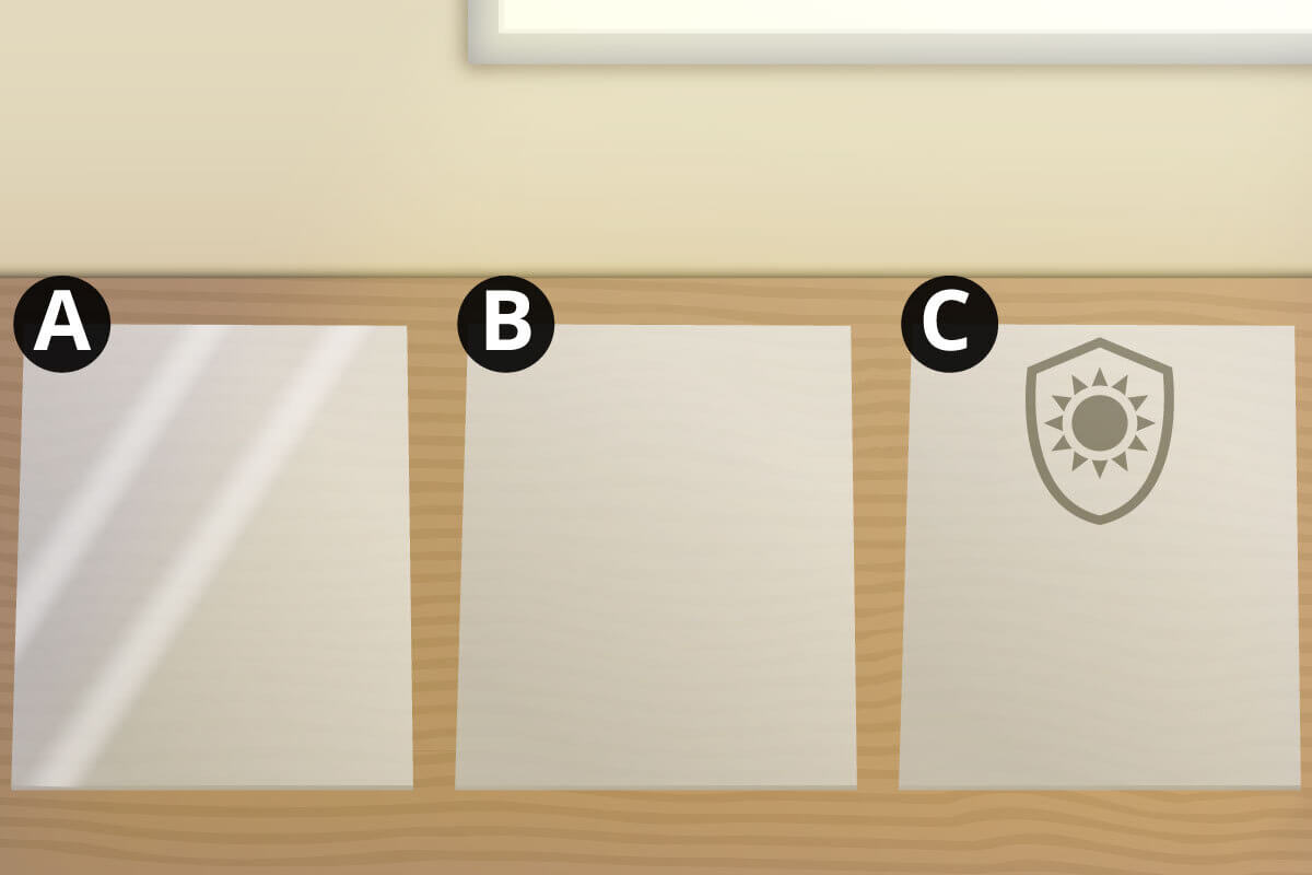 verschiedene Laminierfolien