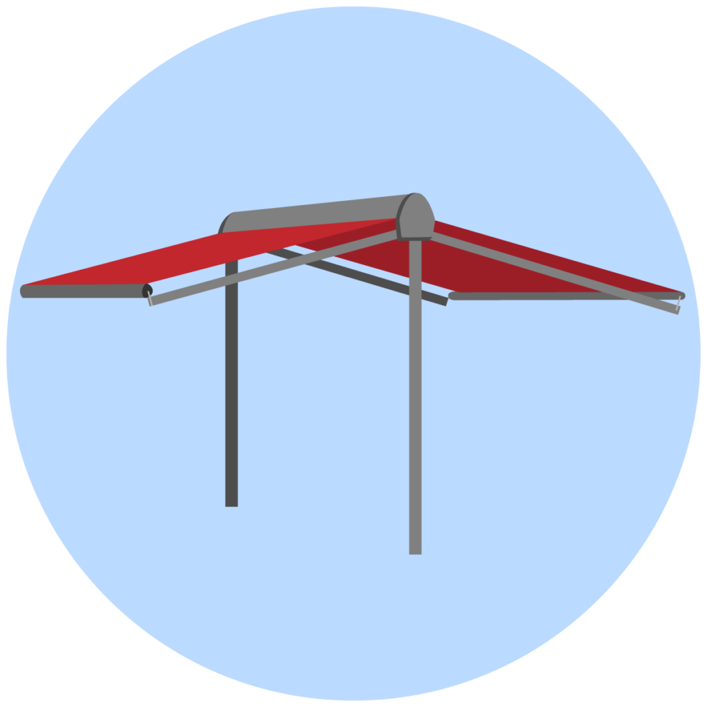 freistehende Markise