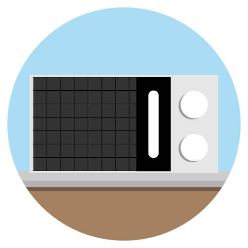 freistehende Mikrowelle