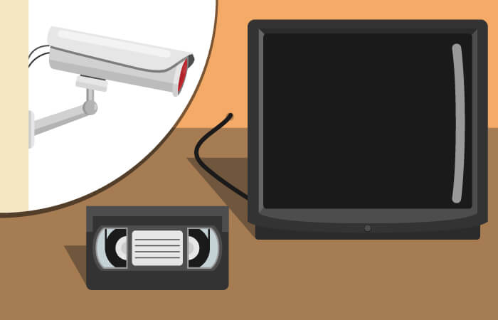 klassische Kamera ohne Netzwerkfunktion