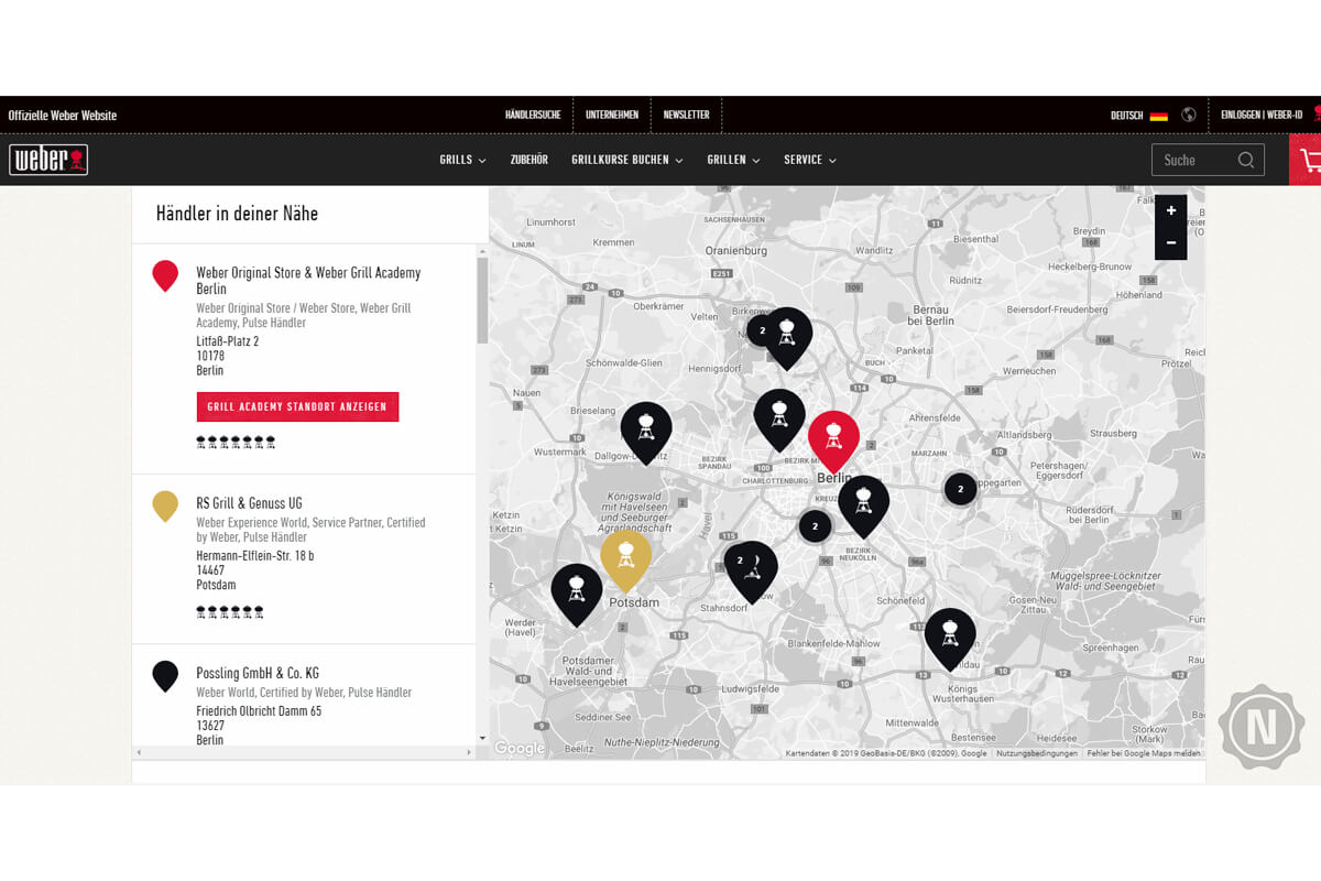 weber service standorte